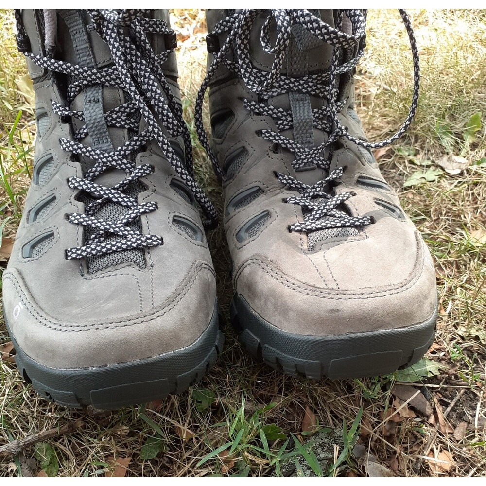 EUC Oboz Hiking Boots Sawtooth X Mid Waterproof Women’s 9.5W Gray Cushion - Picture 6 of 15